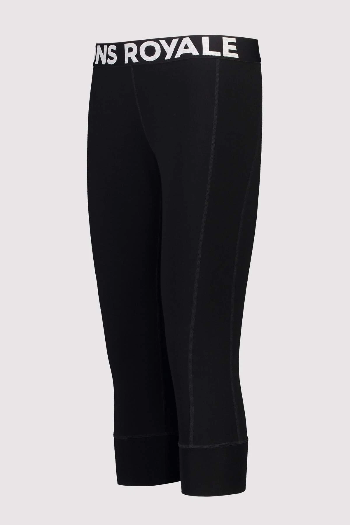 Mons Royale - Woman´s Cascade 3/4 Leggin Black 1 Mons Royale - Woman´s Cascade 3/4 Leggin Black