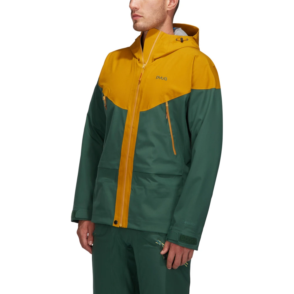 PYUA Ecorrect Gorge-Y Jacket Man Golden Brown/Pine Green 3 PYUA Ecorrect Gorge-Y Jacket Man Golden Brown/Pine Green - Billede 3