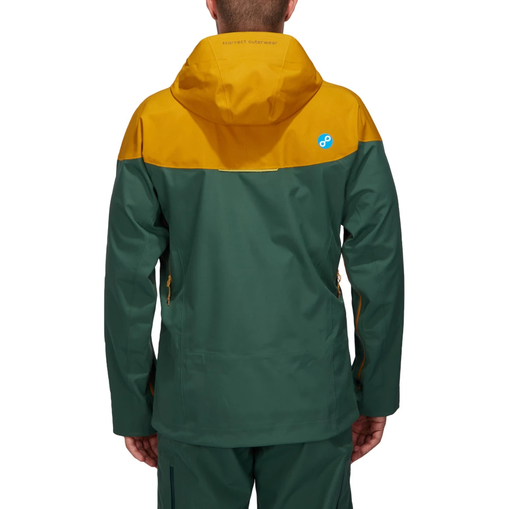 PYUA Ecorrect Gorge-Y Jacket Man Golden Brown/Pine Green 2 PYUA Ecorrect Gorge-Y Jacket Man Golden Brown/Pine Green - Billede 2