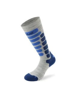 Lenz Kids Skisokker Light Grey/Blue