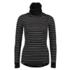 Mons Royale Cornice Rollover LS Women Thin Stripe