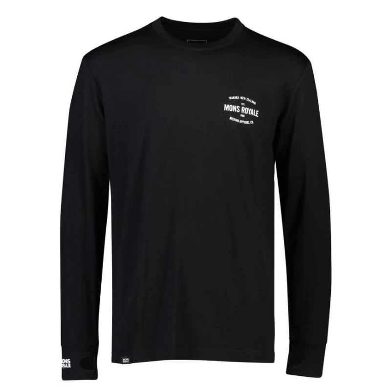 Mons Royale - Men´s Yotei Tech LS Black 1 Mons Royale - Men´s Yotei Tech LS Black