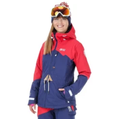 Picture Organic Weekend Woman Jacket Dark Blue/Red