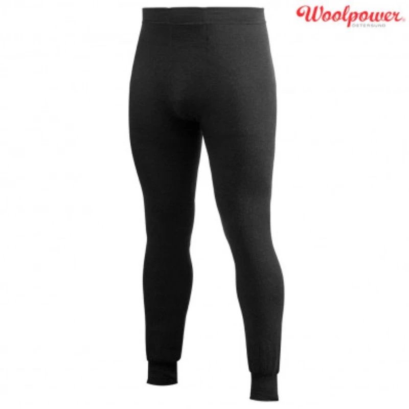 Woolpower Long Johns 400g Black 2 Woolpower Long Johns 400g Black - Billede 2