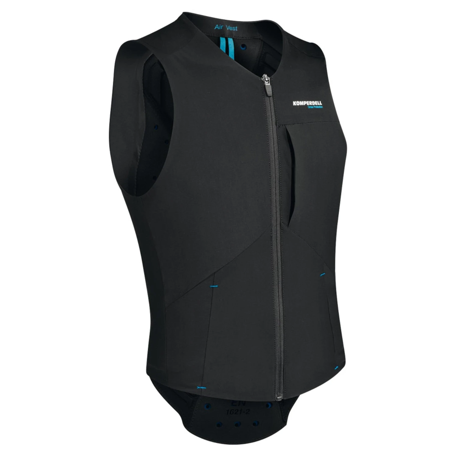 Komperdell Air Vest Black-Cyan 1 Komperdell Air Vest Black-Cyan